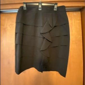A-line Skirt with front ruffle